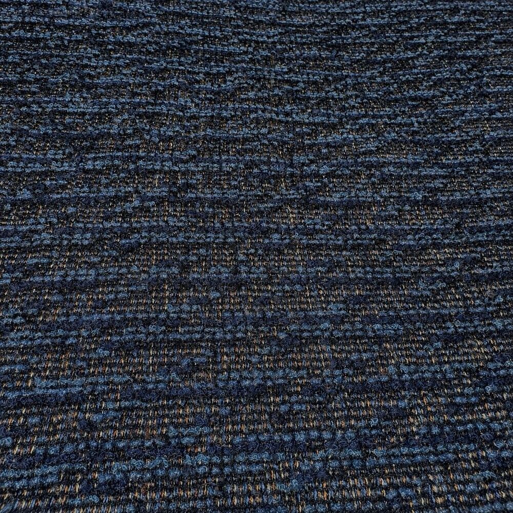 Vintage Jhane Barnes Mens M Wool Blend Textured V-Neck Sweater Blue Gray - Picture 5 of 6
